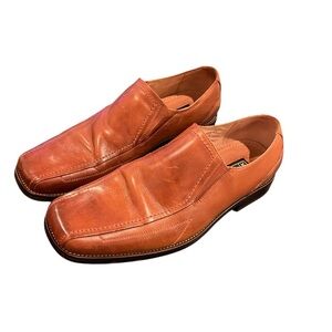 Stacy Adams Men's 10.5 Tan Leather Loafers Shoes